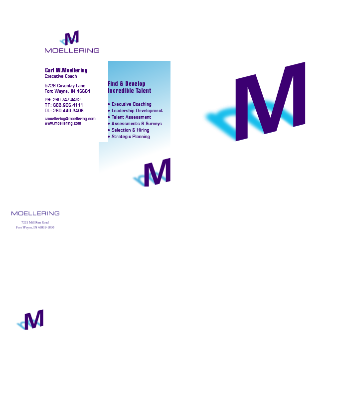 Business Card Design for Moellering Management