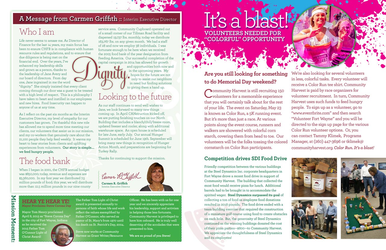 Community Harvest Newsletter Interior Design