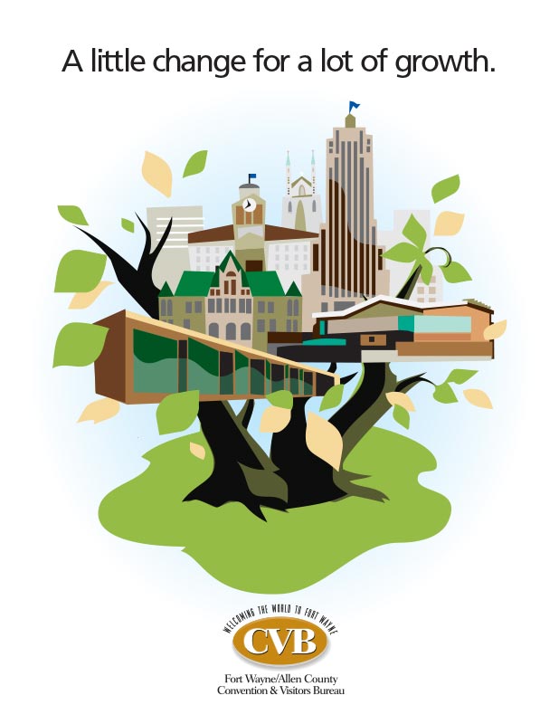 Fort Wayne Convention & Visitors Bureau Room Tax Brochure Cover