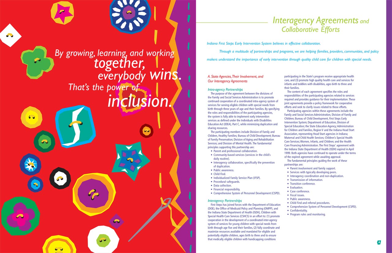 First Steps Annual Report Interior Spread