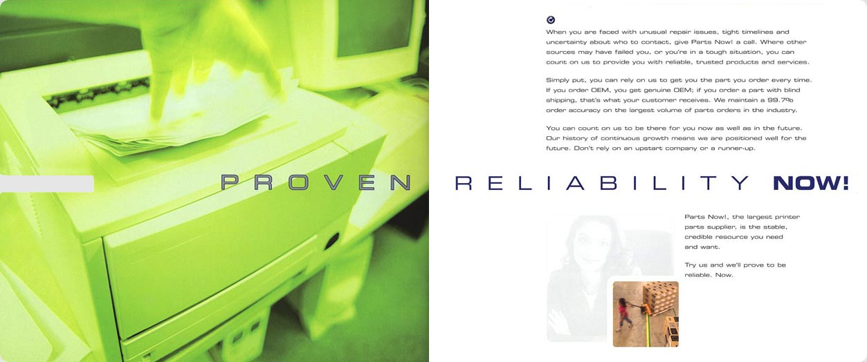Parts Now! Product Brochure Interior