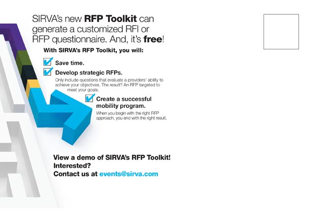 Sirva RFP Toolkit Promotion Back
