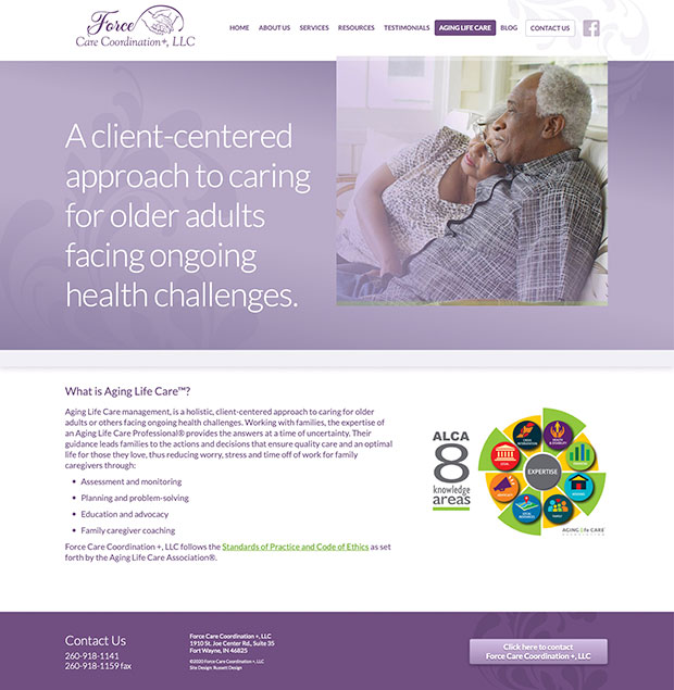 Force Care Coordination Plus Website Interior page