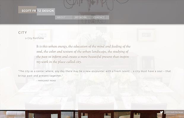 Scott Fritz Design Website Interior Page