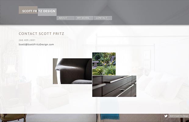 Scott Fritz Design Website Interior Page