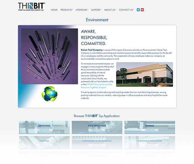 Kaiser Thinbit Website Interior page
