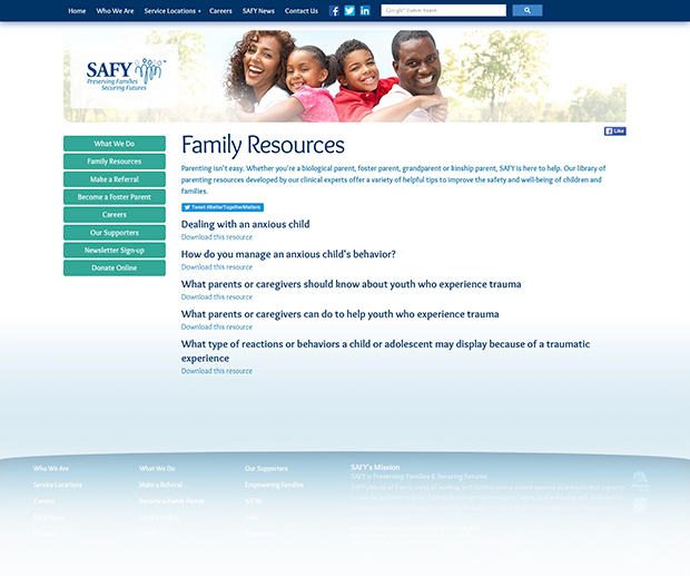 SAFY Website Interior Pages